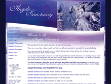 Tablet Screenshot of angelicsanctuary.com
